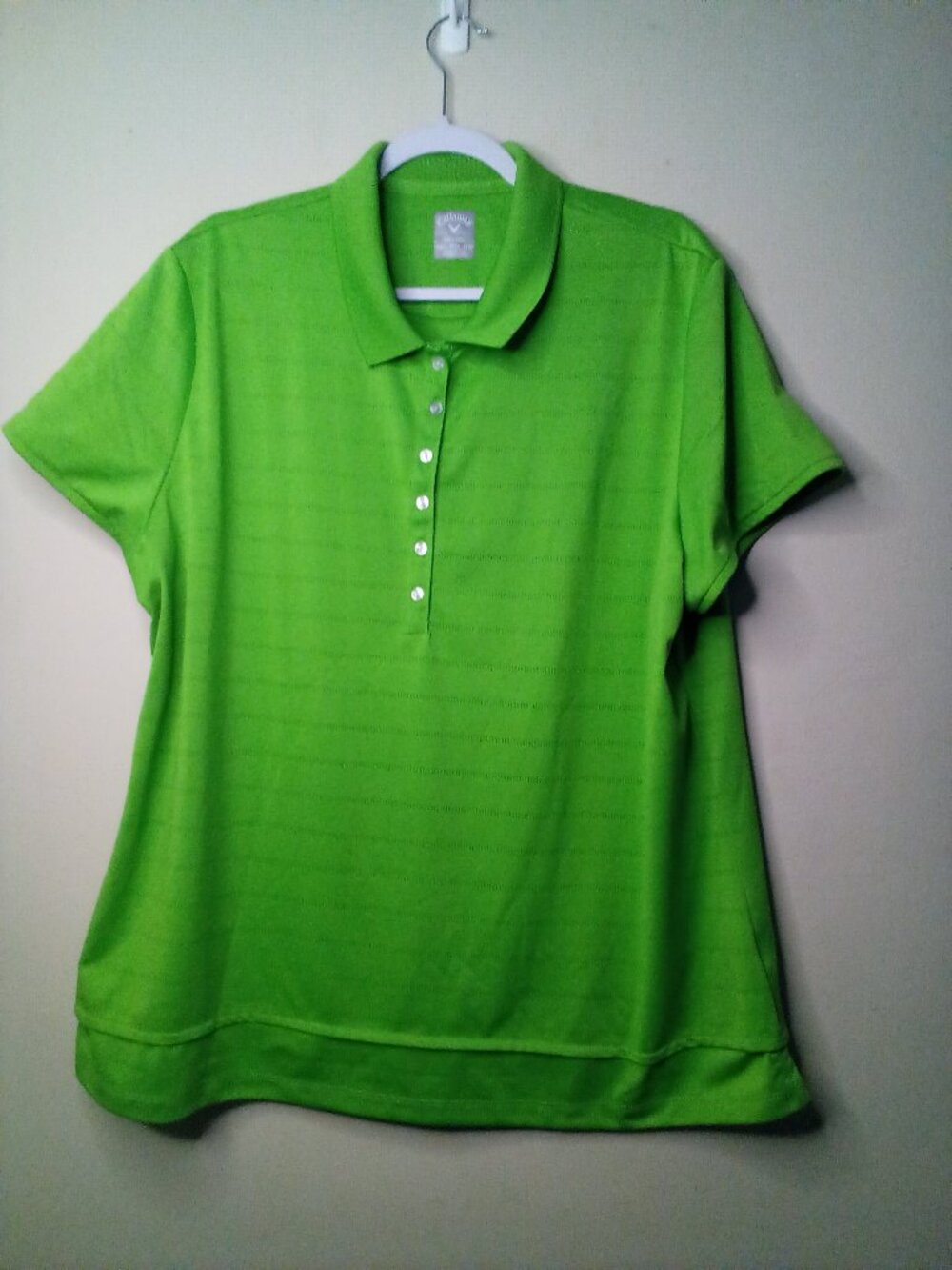 Callaway Polo Shirt Women XXXL Short Sleeve Golf Active Green